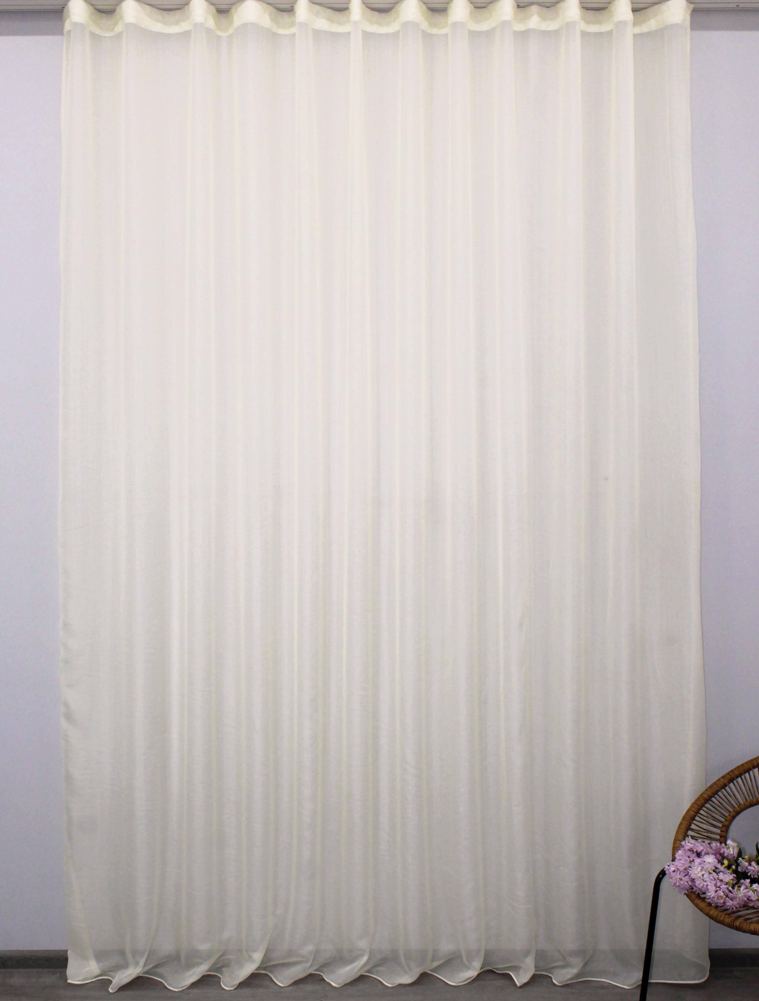 Тюль VR-Textil 1181т батист 250х250 см Бежевий (40-051)