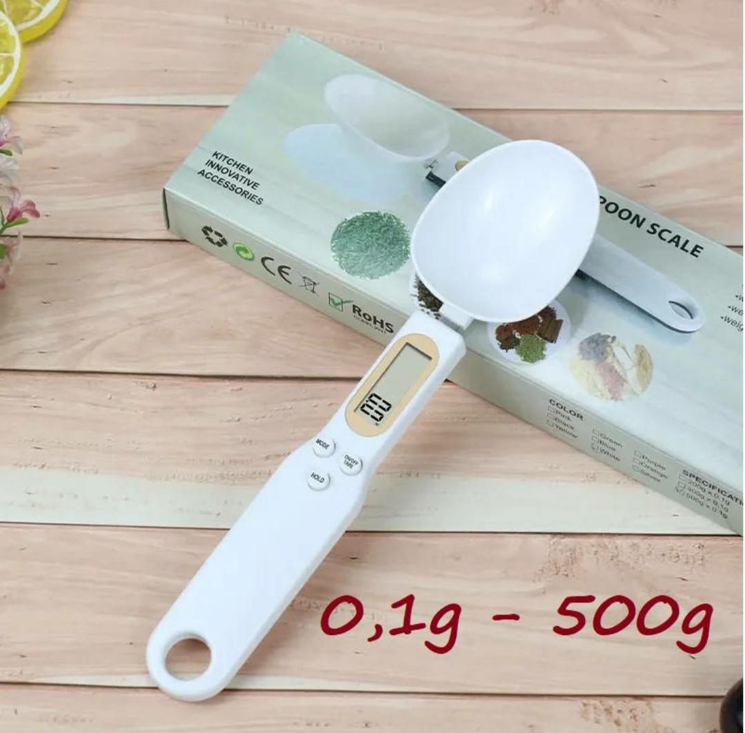Мерная ложка-весы электронная с LCD дисплеем до 500 г White (2435740315) - фото 11 Мерная ложка-весы электронная с LCD дисплеем до 500 г White (2435740315) - фото 11