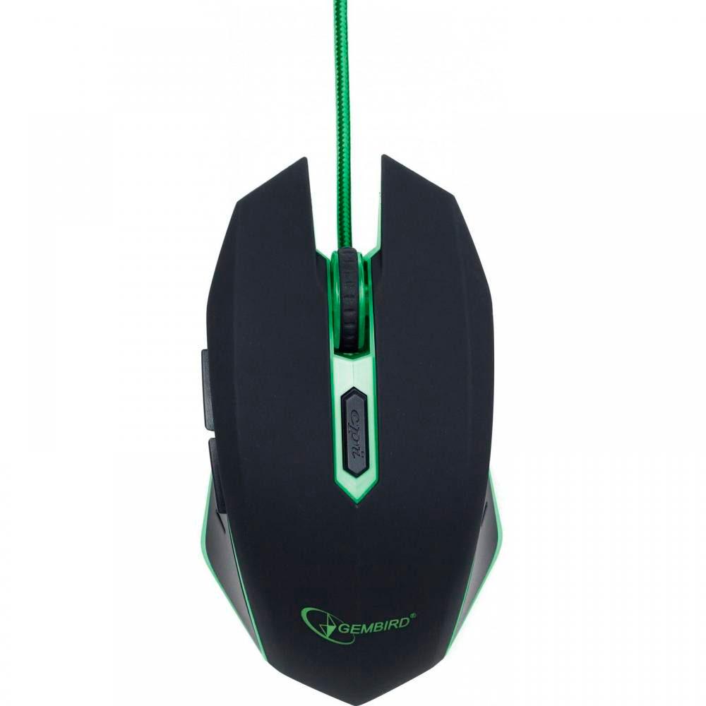 Мышь Gembird MUSG-001-G USB Green (34662)