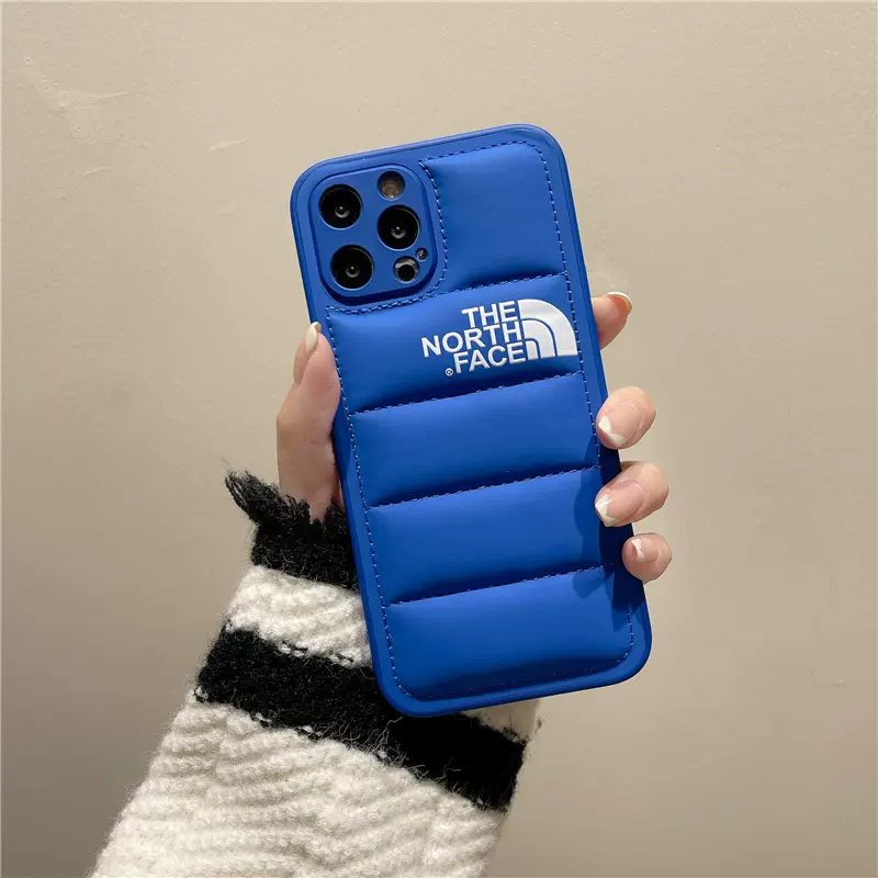 Пуферный чехол-пуховик для iPhone 12 Pro TNF Синий