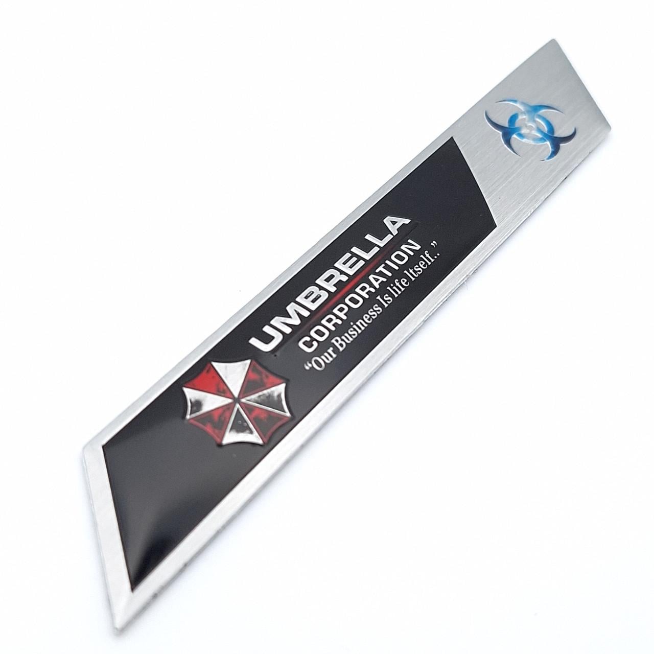 Эмблема алюминиевая Umbrella 12,5х1,8 см Черный (1960786943)