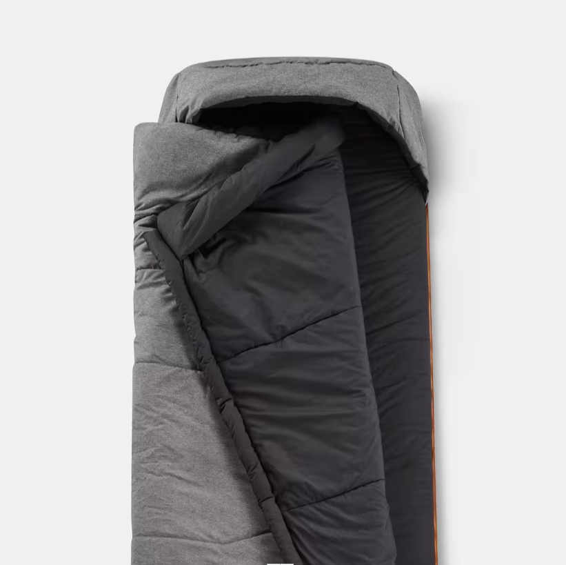 Мішок спальнийQuechua для кемпінгу 2в1 200x70х8 см Сірий - фото 5