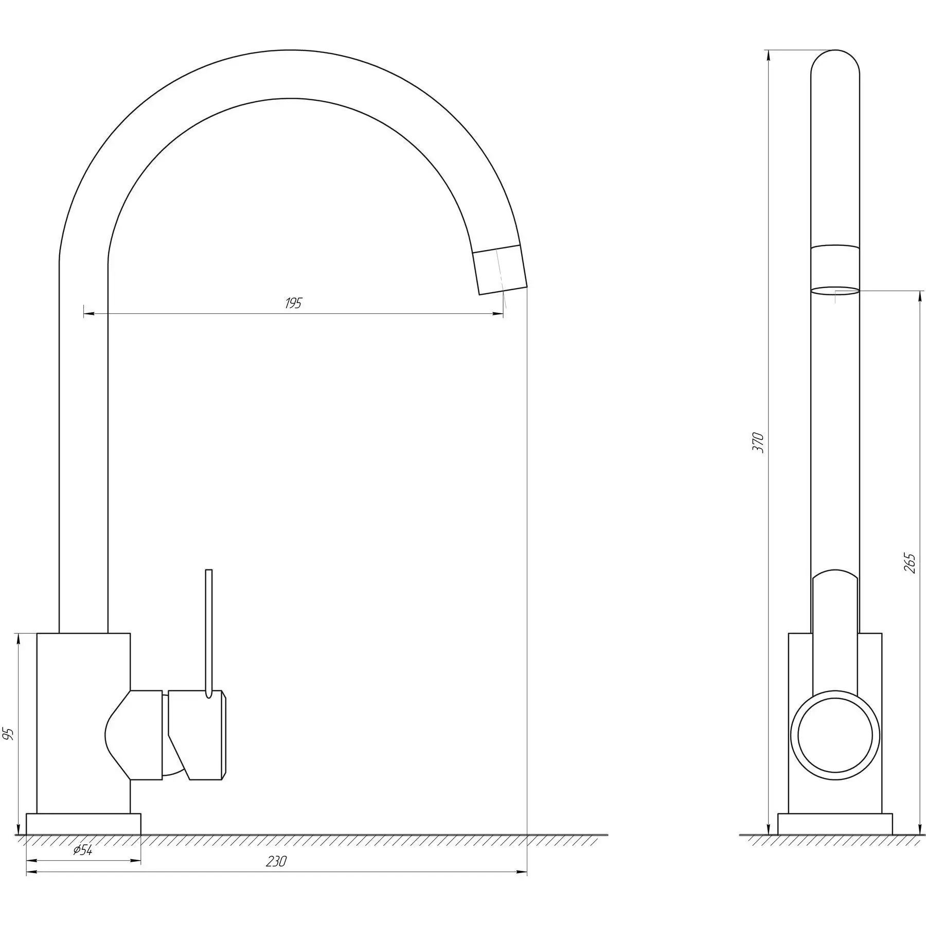 Смеситель для кухни MixMIRA WIEN MS2-203S-BB (GSR-000018640) - фото 4 Смеситель для кухни MixMIRA WIEN MS2-203S-BB (GSR-000018640) - фото 4
