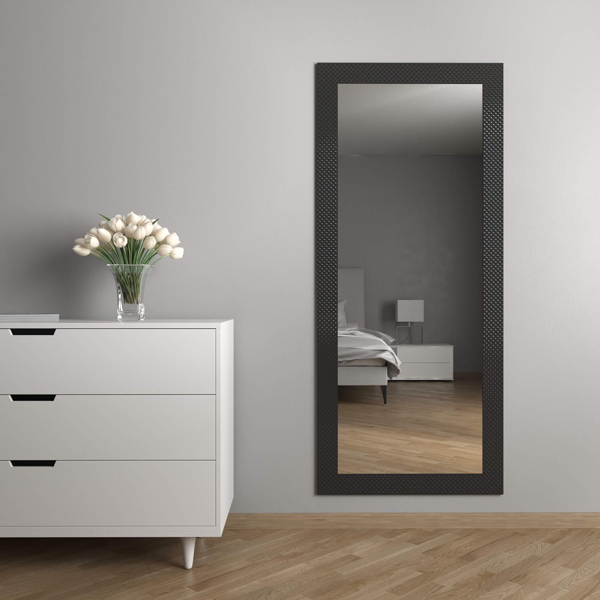 Зеркало настенное Black Mirror в полный рост 186х86 см Черный (8518В-101)