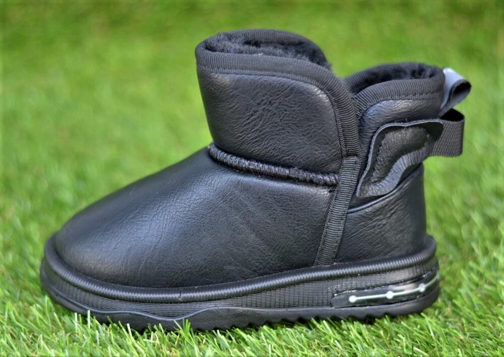 Угги детские зимние Ugg кожаные р. 32 Black (11355434)