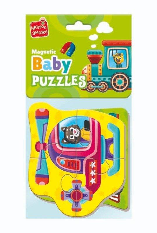 Гра розвиваюча Vladi Toys магнітні бейбі пазли Малюк зможе Транспорт (VT3208-29)