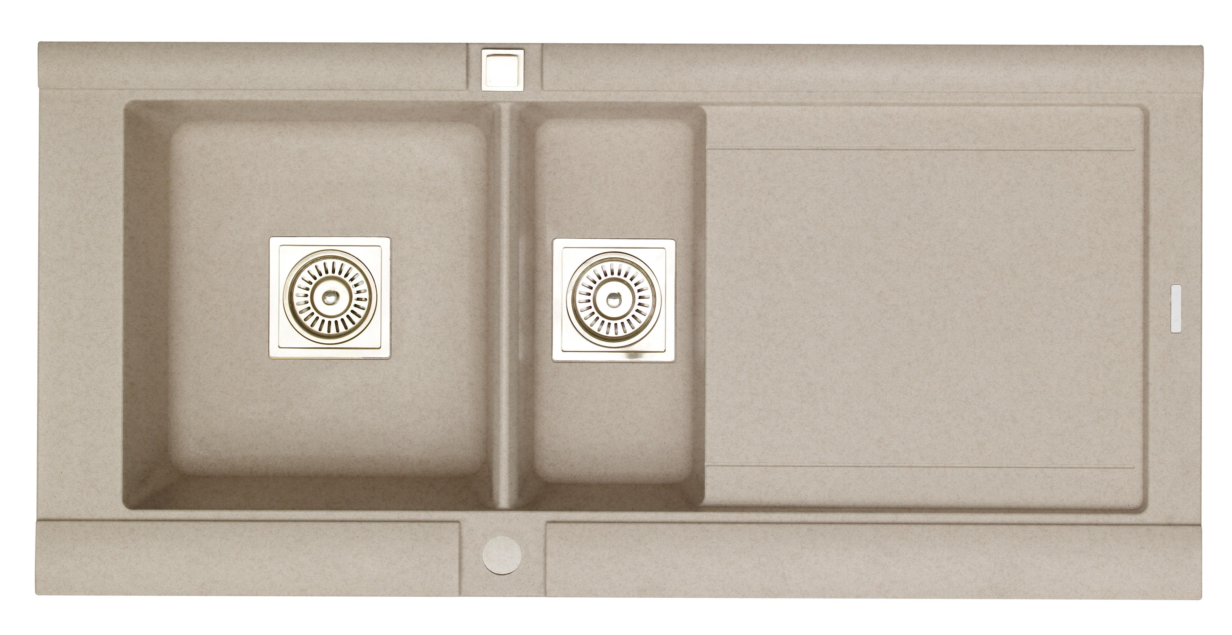 Кухонная мойка LONGRAN GEO 1.5B L Бежевый (2633)