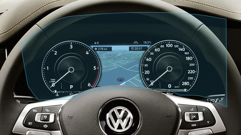 Скло захисне Pixsel гібридне глянець на приладову панель Volkswagen TOUAREG 16,2“ 2018-2023