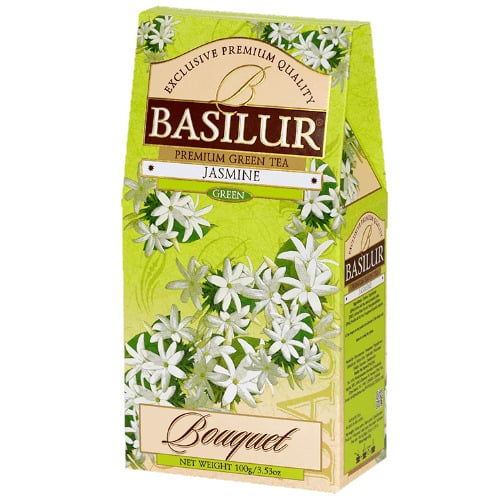 Чай зеленый Basilur Жасмин картонная коробка 100 г (77000587)