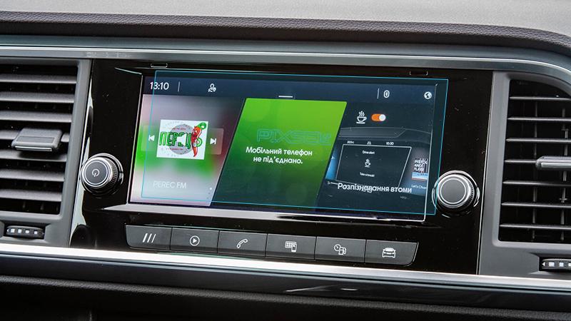 Стекло защитное Pixsel гибридный глянец на монитор SEAT ATECA 8,1“ 2020