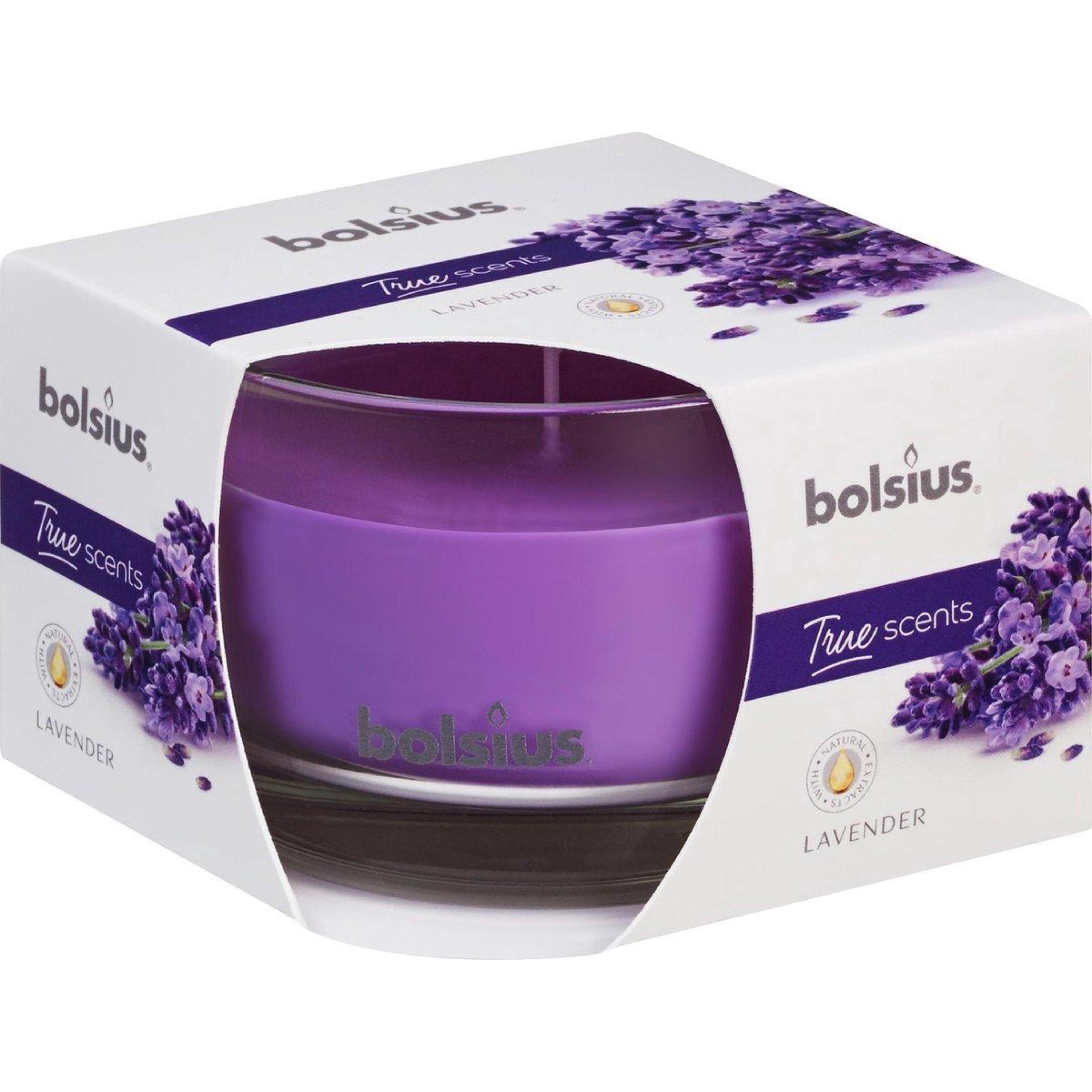 Свеча в стекле Bolsius 63/90 мм lavender (22287255)