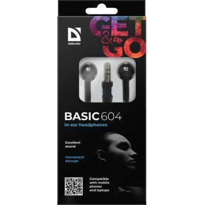 Наушники Defender Basic 604 Black (36262700) - фото 4