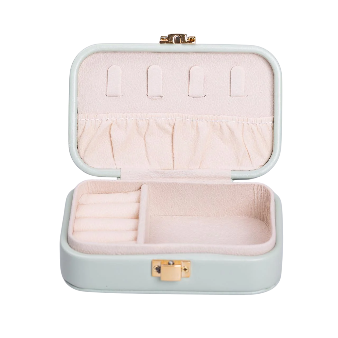 Ящик для украшений из эко кожи с застежкой для ювелирных изделий 12x7,5x4 см Салатовый (A030) Ящик для украшений из эко кожи с застежкой для ювелирных изделий 12x7,5x4 см Салатовый (A030)