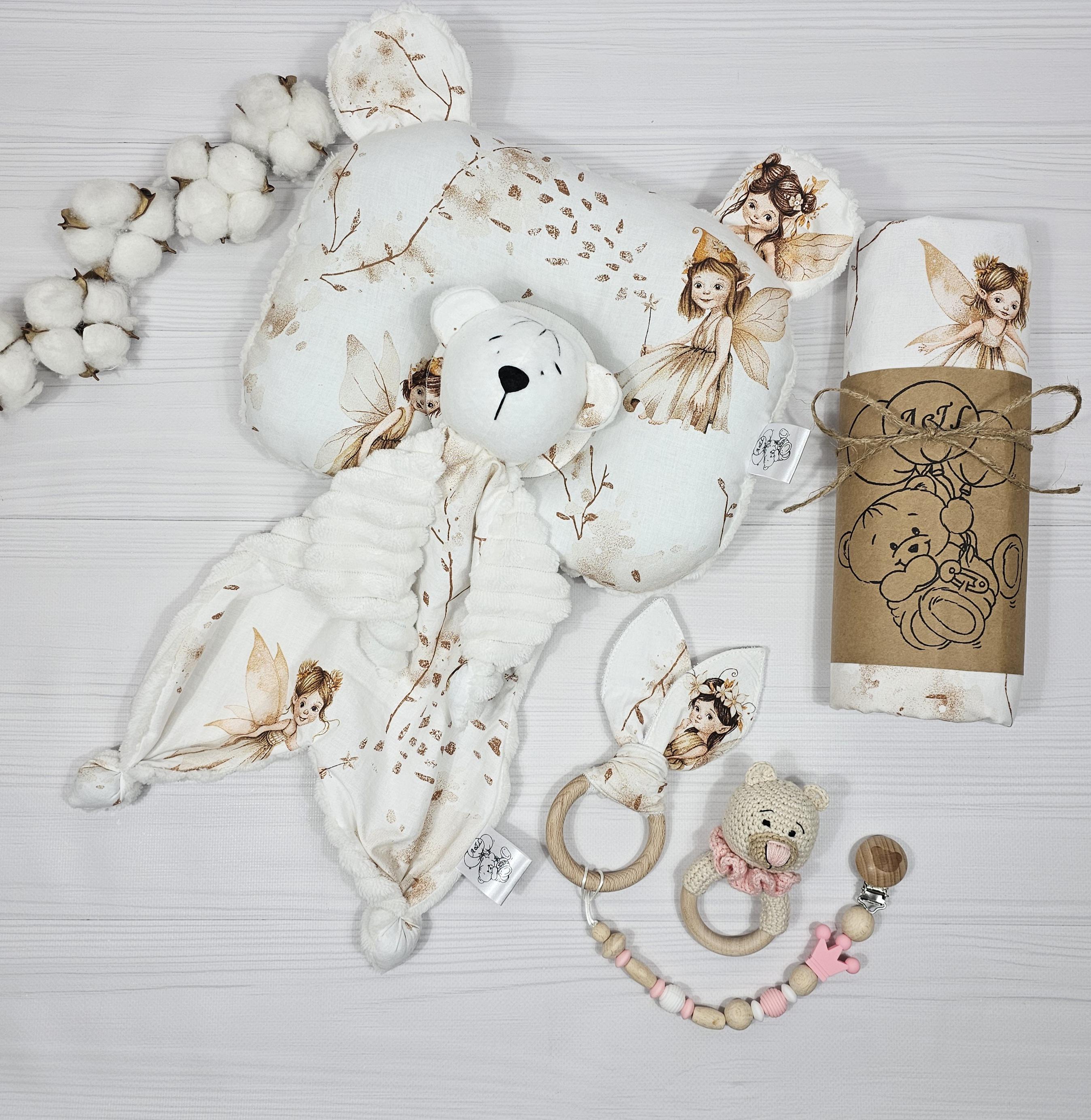 Подарочный набор a.l.babybox Фламинго пеленка/подушка/комфортер/грызунец/держатель для пустышек Разноцветный (NA 20865841)