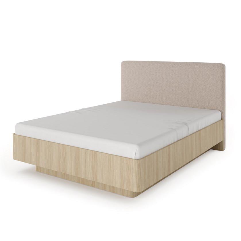 Каркас ліжка Perfect Home Viki 160 з м'яким ізголів'ям двоспальне Дуб бариста (PFH-091410)