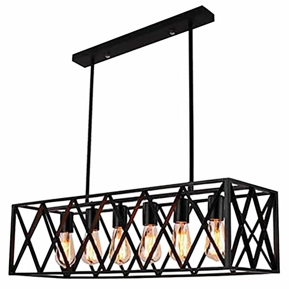 Люстра подвесная в стиле лофт Light House SRS-19216/6 Черный