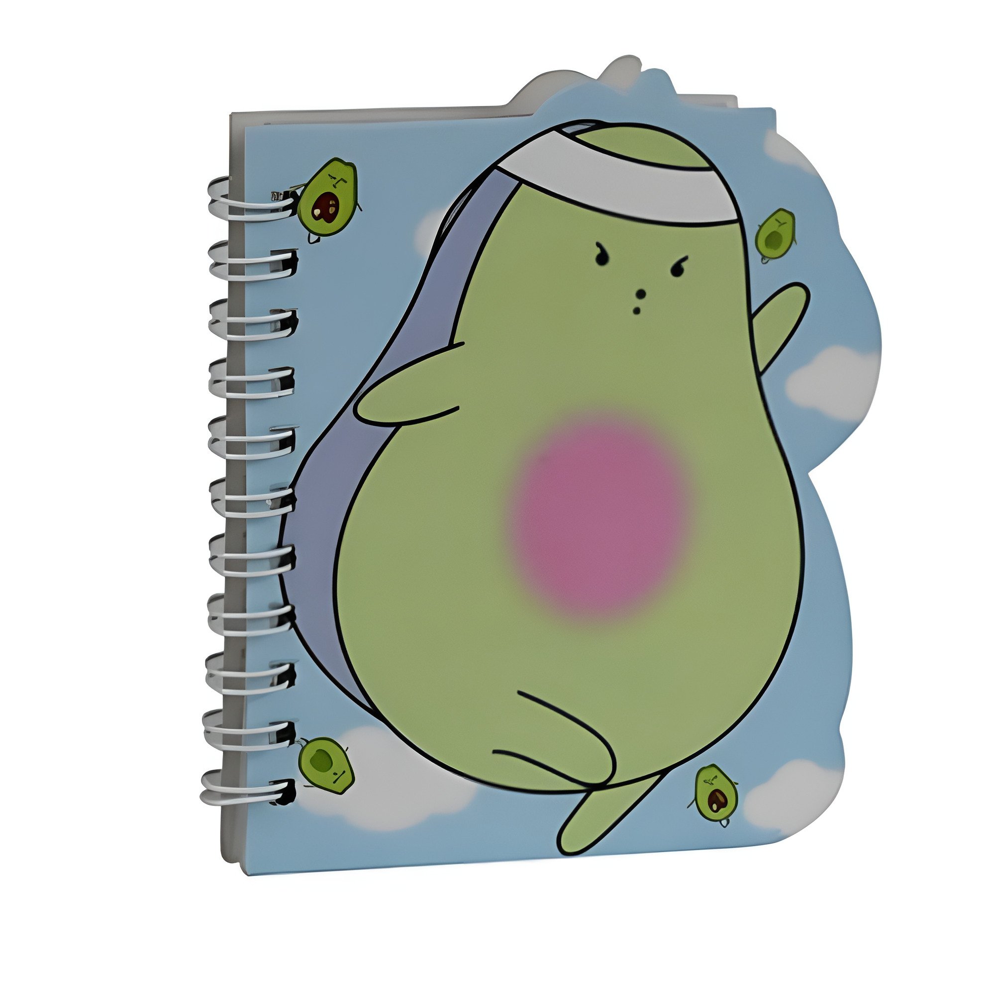 Блокнот на спирали Stenson Avocado WW01783ST 9х11 см 45 листов в линию Голубой с салатовым (25307713)