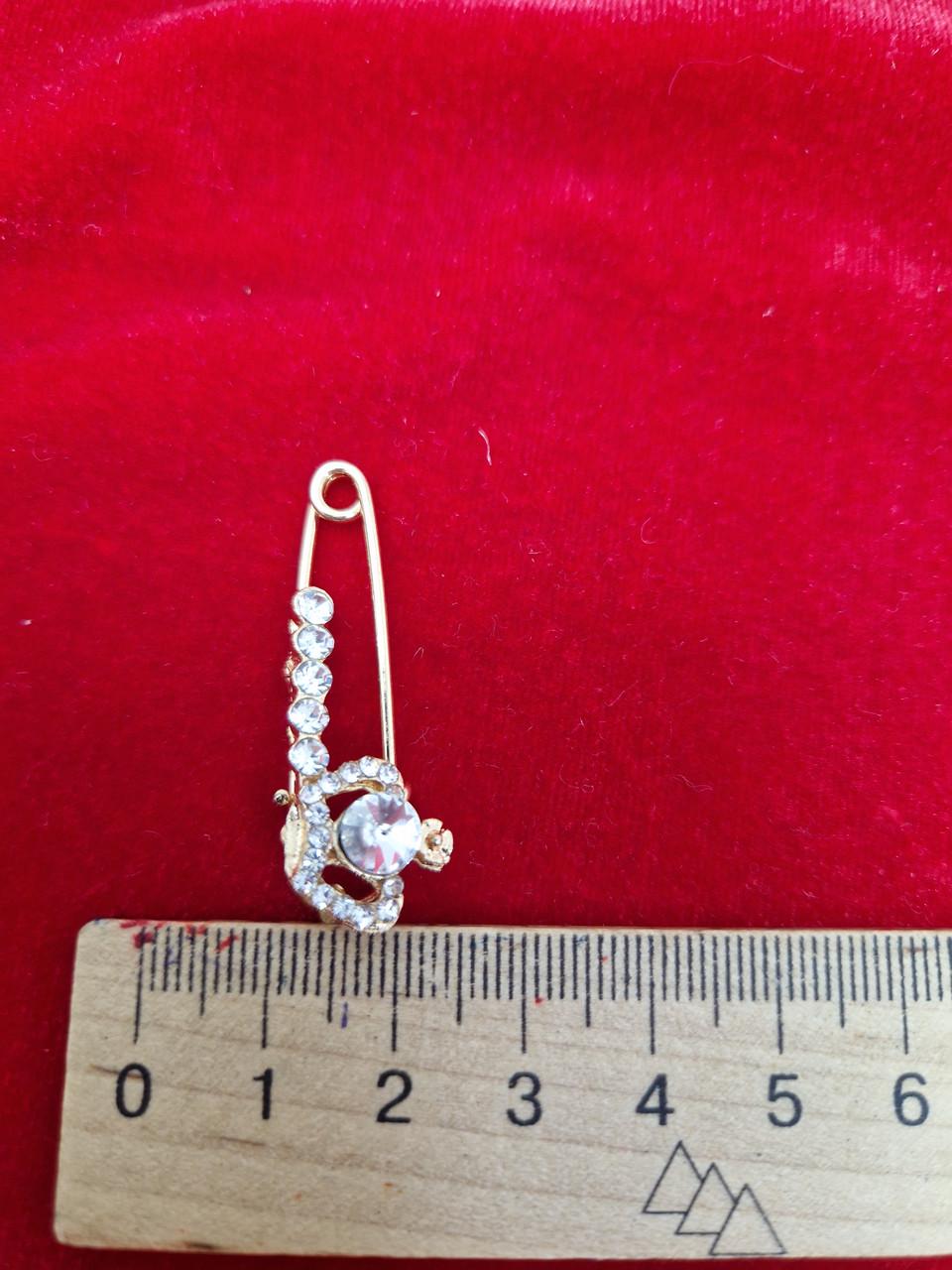 Брошь-булавка с камнями Золотистый (1861808902) - фото 4 Брошь-булавка с камнями Золотистый (1861808902) - фото 4