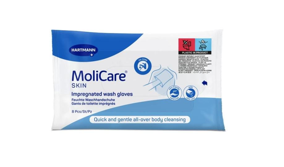 Влажные моющие рукавички MoliCare Skin 8 шт. Влажные моющие рукавички MoliCare Skin 8 шт.