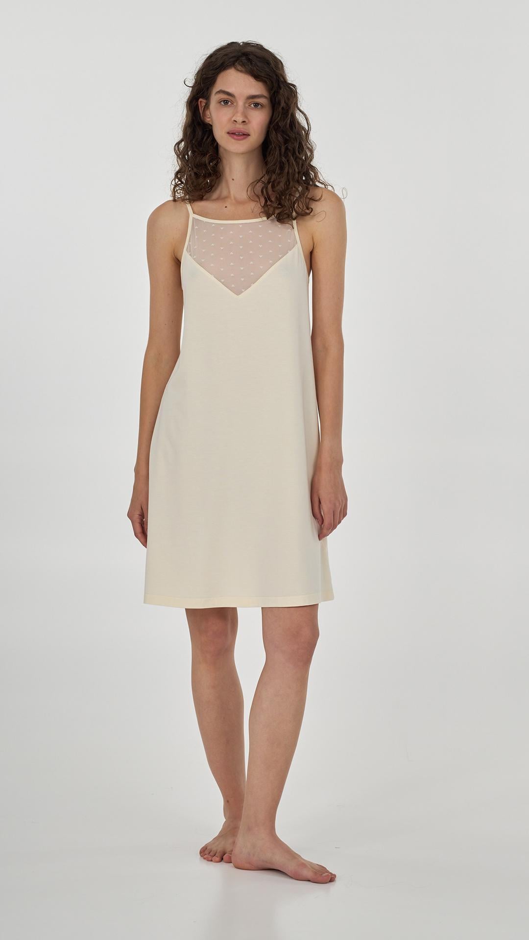 Рубашка женская Ellen Cecillia creamy ldm 112/69/02 M Молочный