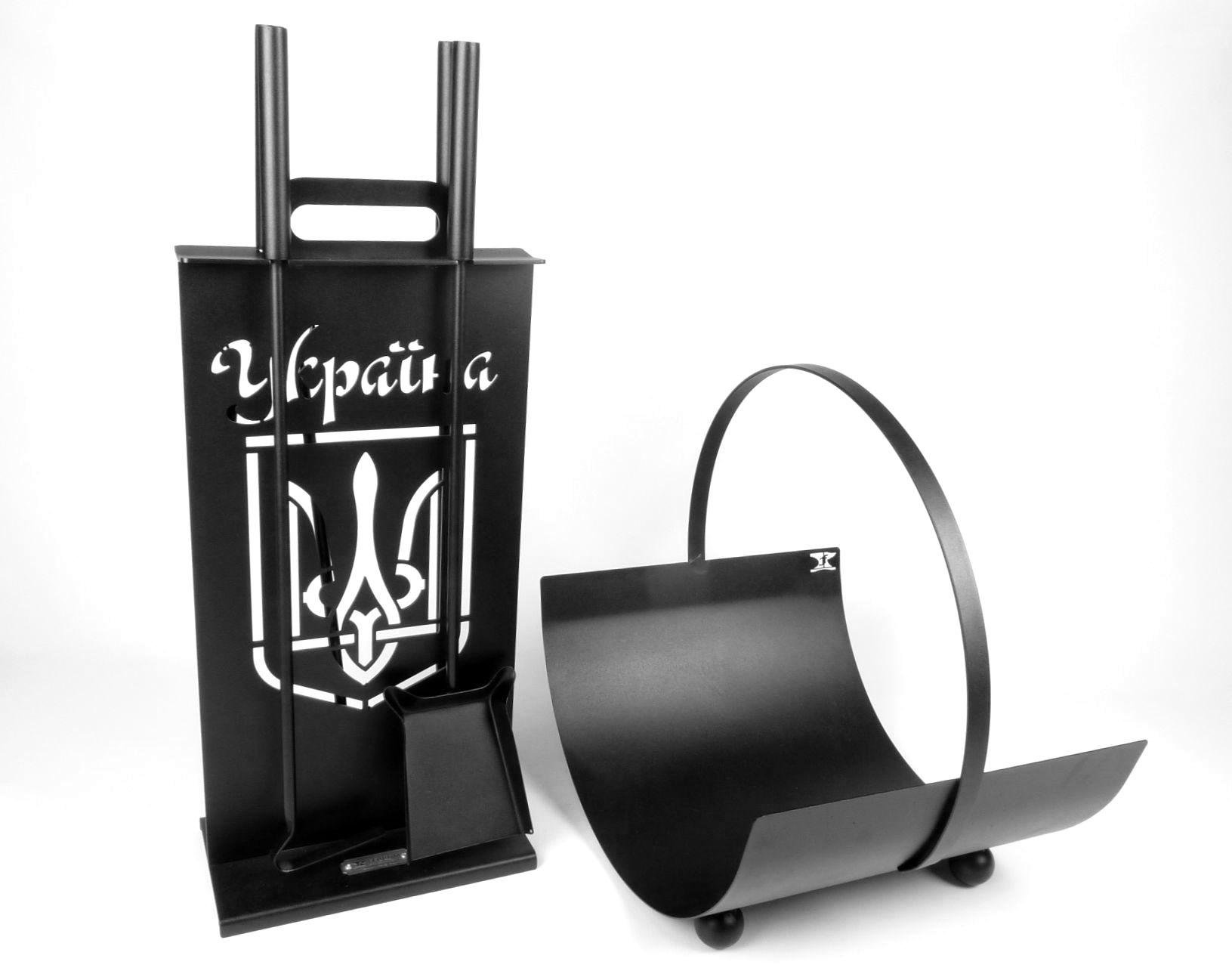 Каминный набор Украина/корзина для дров Факел (1000)