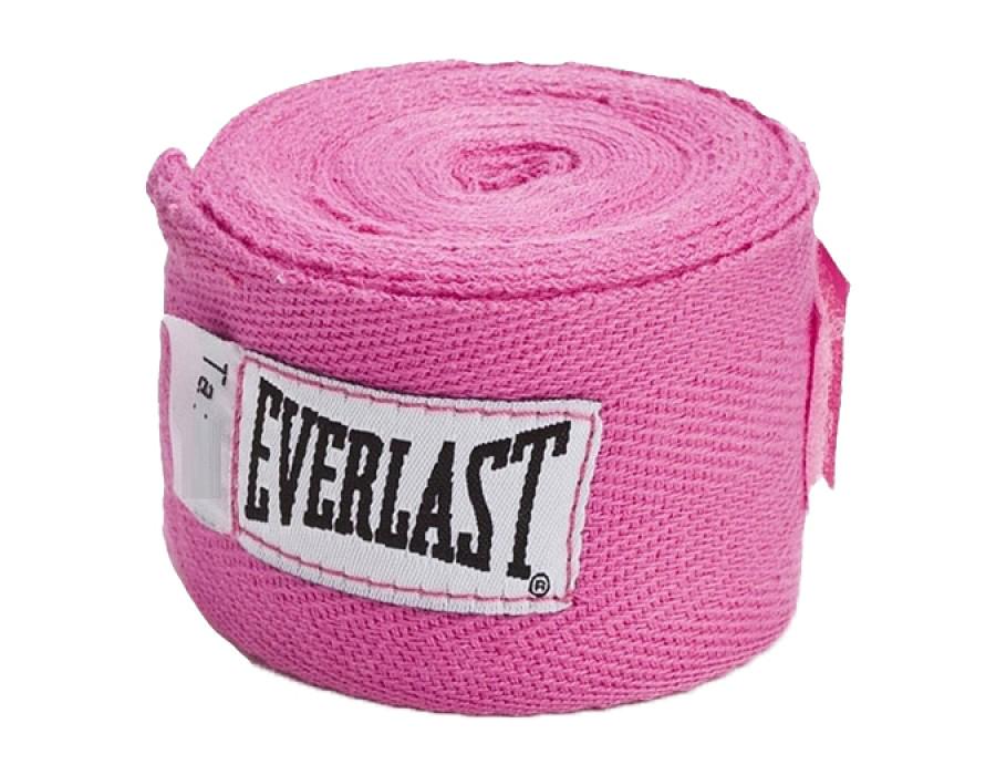 Бинты женские Everlast CLASSIC HAND WRAPS 120 X2 120 304,8 см Розовый (3616425550685) - фото 1