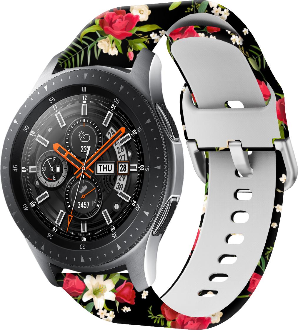 Ремінець Colorful для Galaxy Watch 42 мм Rose/Black (28344)