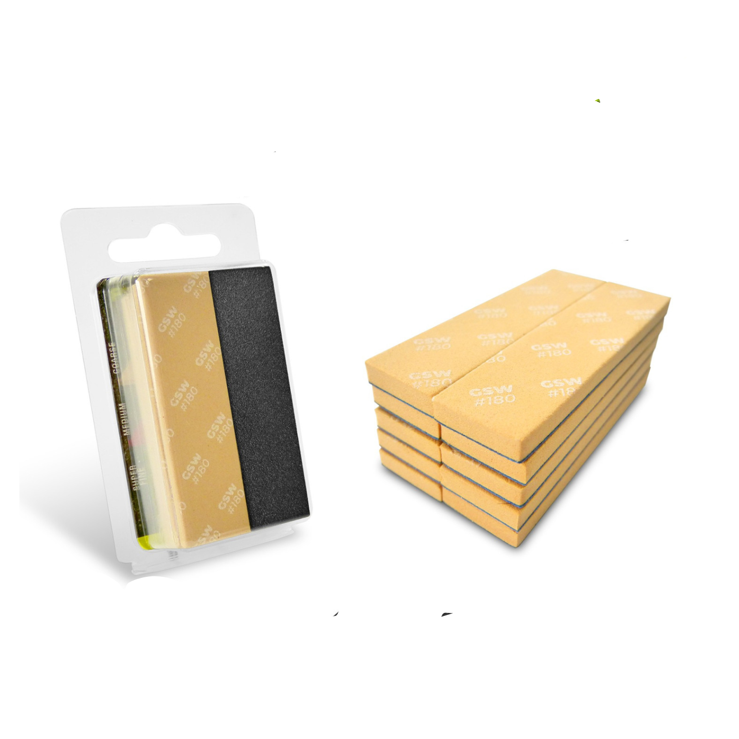 Губки шлифовальные #180 10 шт. Leather Brown (107680)