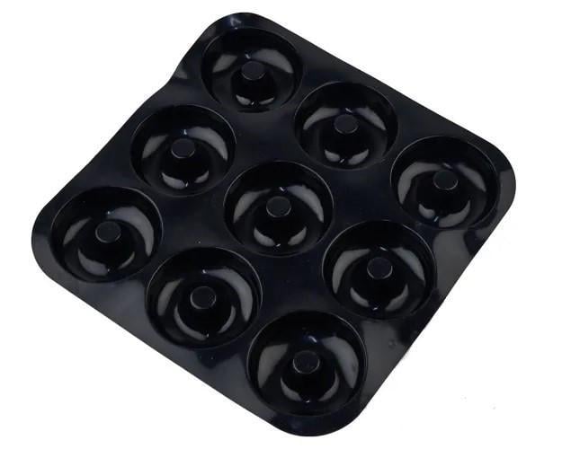 Форма для выпечки Пончики силиконовая 9 ячеек d 8 см Черный (0169d649) - фото 2 Форма для выпечки Пончики силиконовая 9 ячеек d 8 см Черный (0169d649) - фото 2