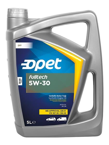 Моторное масло Opet FULLTECH 5W-30 синтетическое 5 л (12930292)