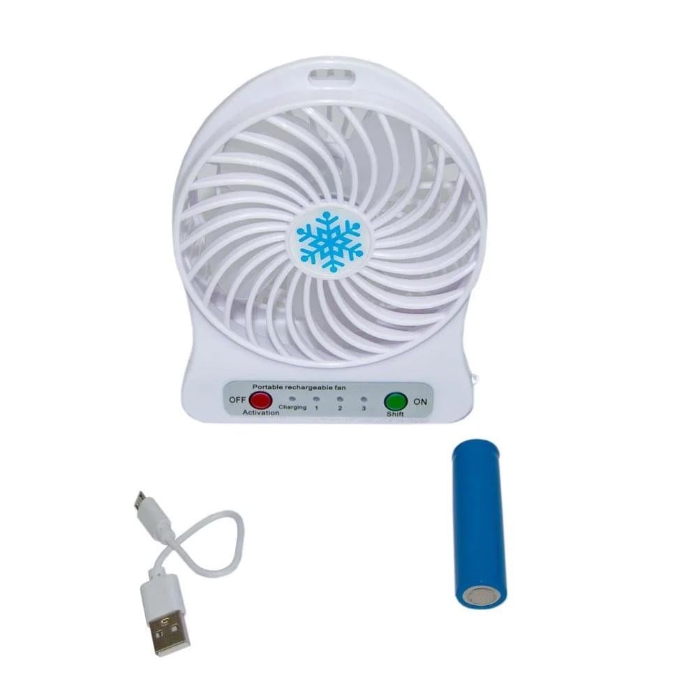 Вентилятор Mini Fan XSFS-01 с аккумулятором Белый (2542121830) - фото 2