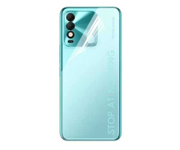 Пленка гидрогелевая противоударная Hydrogel Film для Tecno Spark 8 на заднюю панель Transparent (PL-2874) Пленка гидрогелевая противоударная Hydrogel Film для Tecno Spark 8 на заднюю панель Transparent (PL-2874)