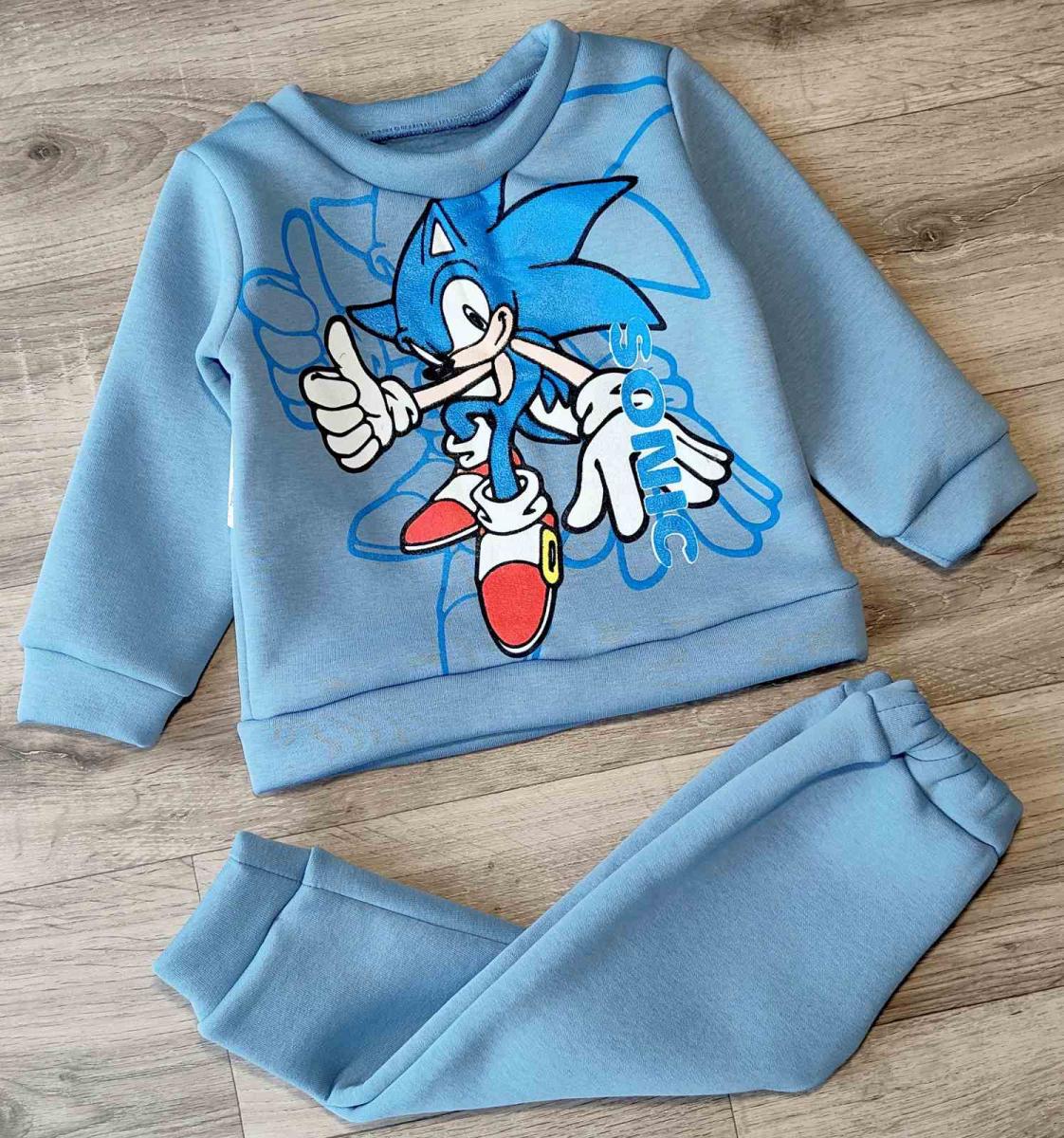 Костюм зимний детский для мальчика Sonic кофта и брюки 122 см/7 лет Голубой