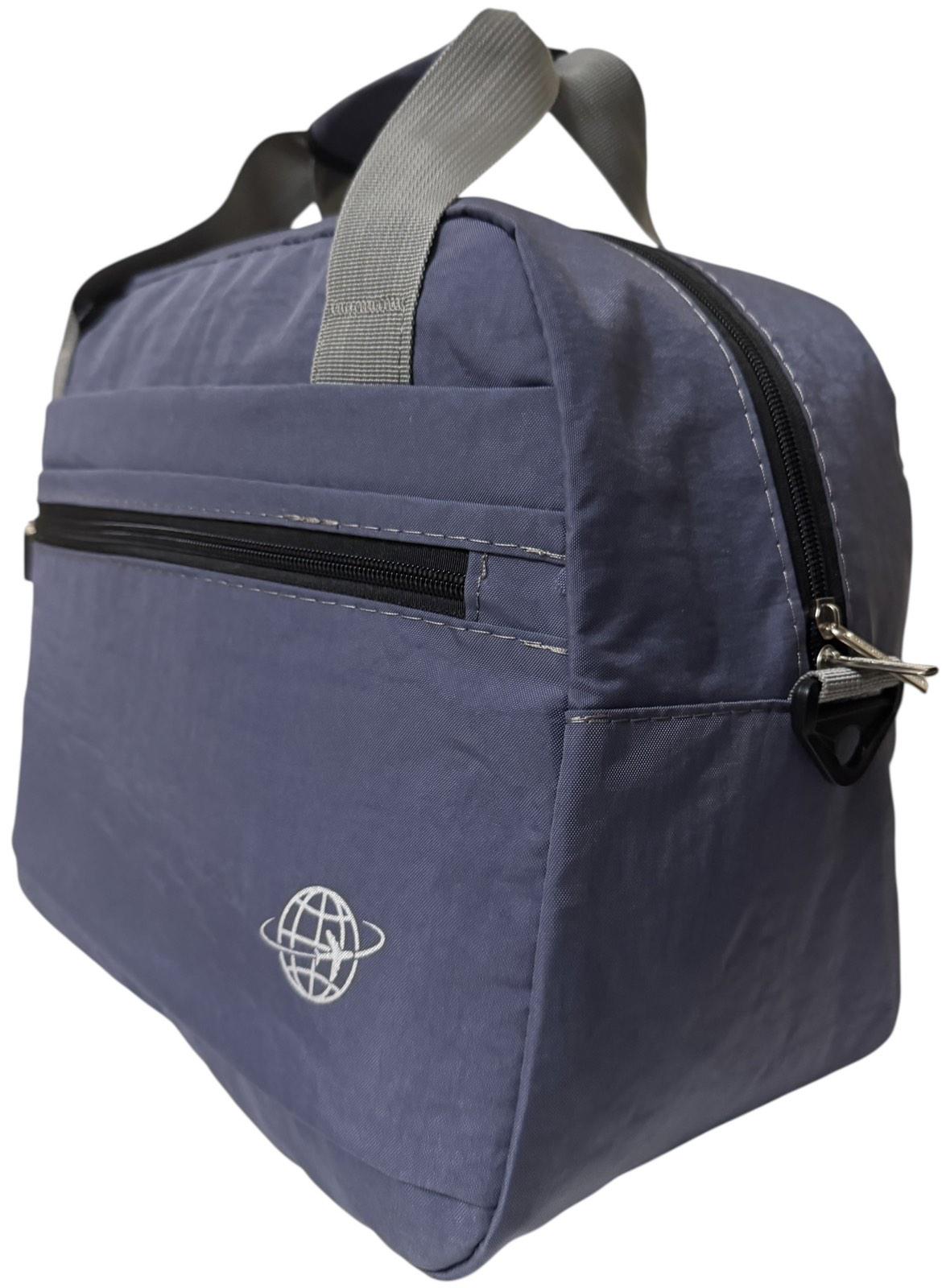 Сумка дорожня для перельотів у літаку ручна поклажа 40х20х30 см синій - фото 2 Сумка дорожня для перельотів у літаку ручна поклажа 40х20х30 см синій - фото 2