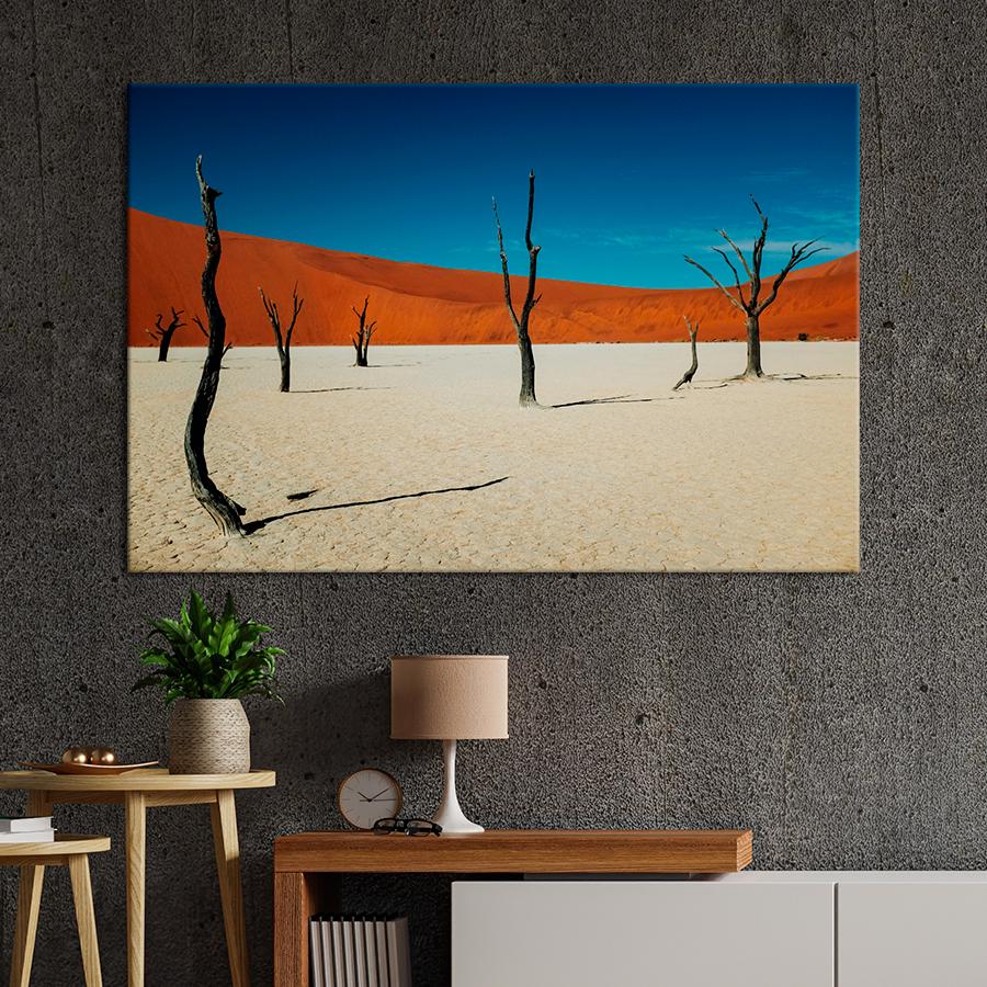 Картина природа Мертвые деревья в пустыне 51x34 см (A1076-1)
