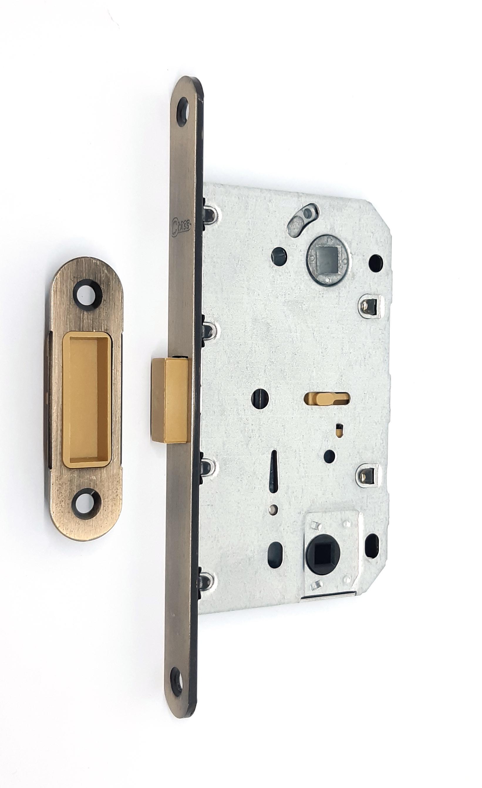 Замок врізний Class магнітний WC Magnet 410B-S AB під WC Бронза