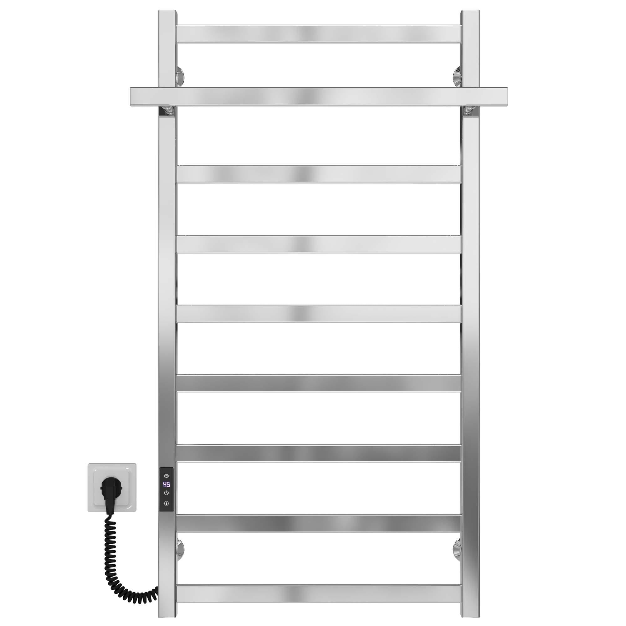 Полотенцесушитель электрический Deffi Nicolе П9 JD04 левое подключение нержавеющая сталь 500х1000 мм Хром (A.NI.100.50.9.E.C.L.2)