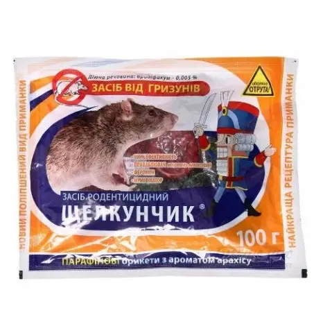 Брикеты против крыс и мышей Щелкунчик 100 г 5 шт. (46f5a798)