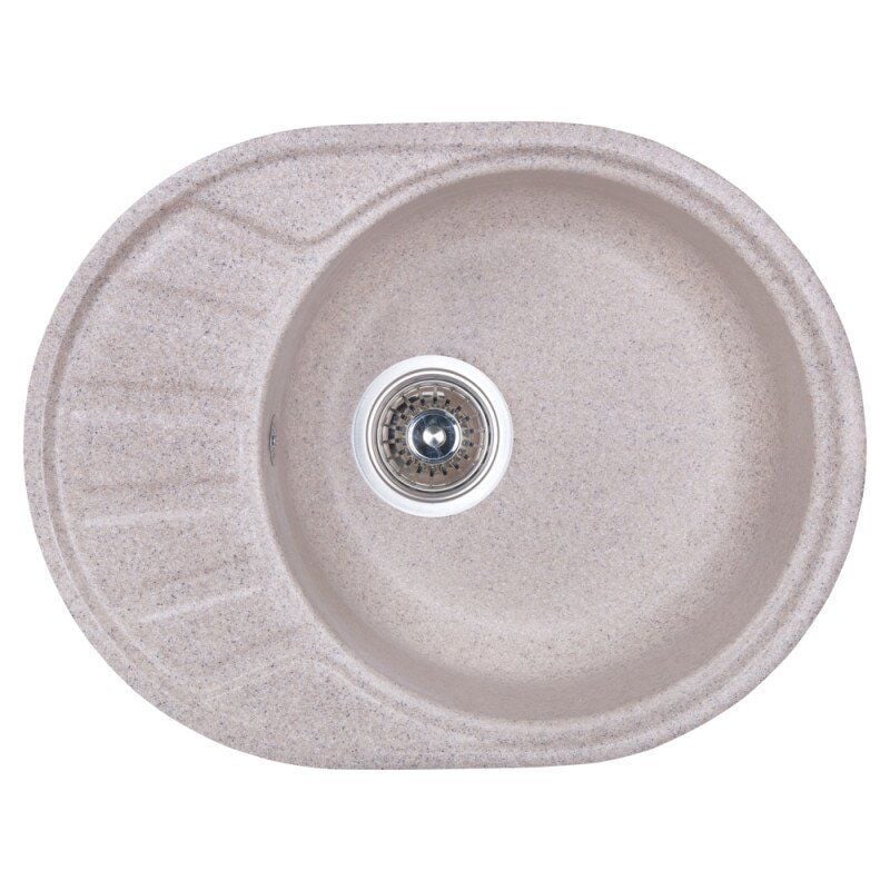 Мойка для кухни Cosh 300 COSH5845K300 с сифоном 570x440 мм Бежевый (62110)