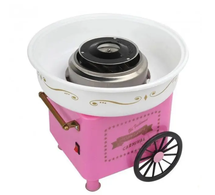 Апарат для солодкої вати великий 500 Вт Рожевий Апарат для солодкої вати великий 500 Вт Рожевий