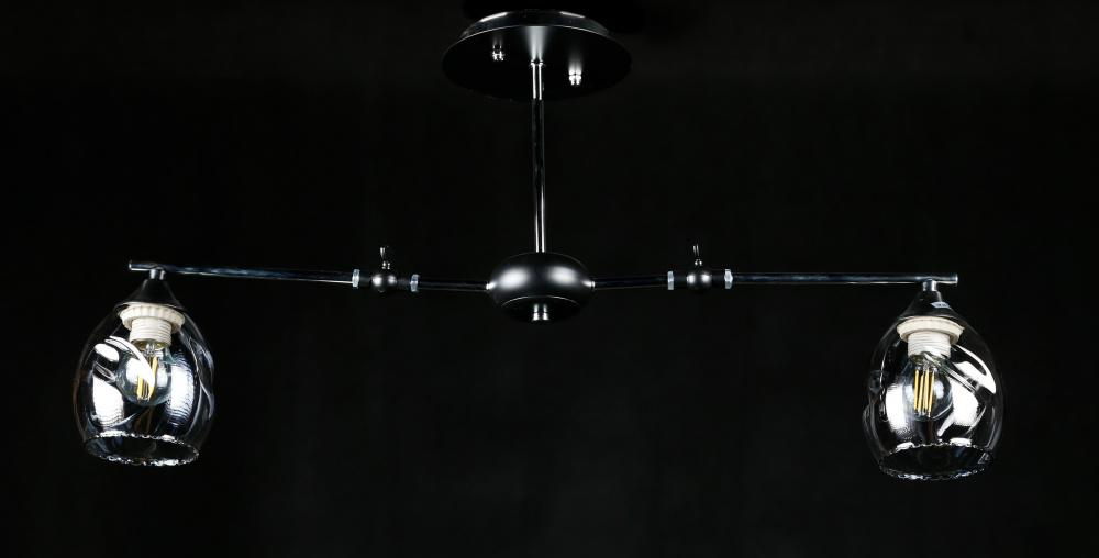 Люстра с плафонами Ray L9806B/2 CR+BLK (IR006123)