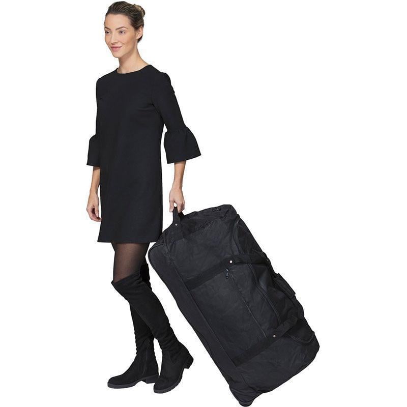 Дорожня сумка на колесах TravelZ Wheelbag 100 л Black (927291) - фото 6