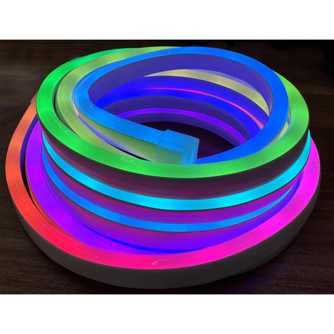 Светодиодная неоновая лента FOSS RGB 150 LED RGB-AB 30 Вт IP65 5 В с пультом ДУ USB/Bluetooth (V6919120210722)