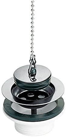 Выпуск-перелив Nicoll для умывальника ПВХ с пробкой на цепочке