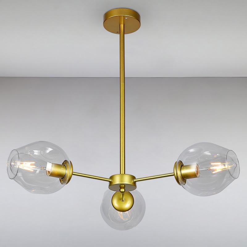 Люстра Light House LS-15179-3 подвесная молекула Золотой (16480)