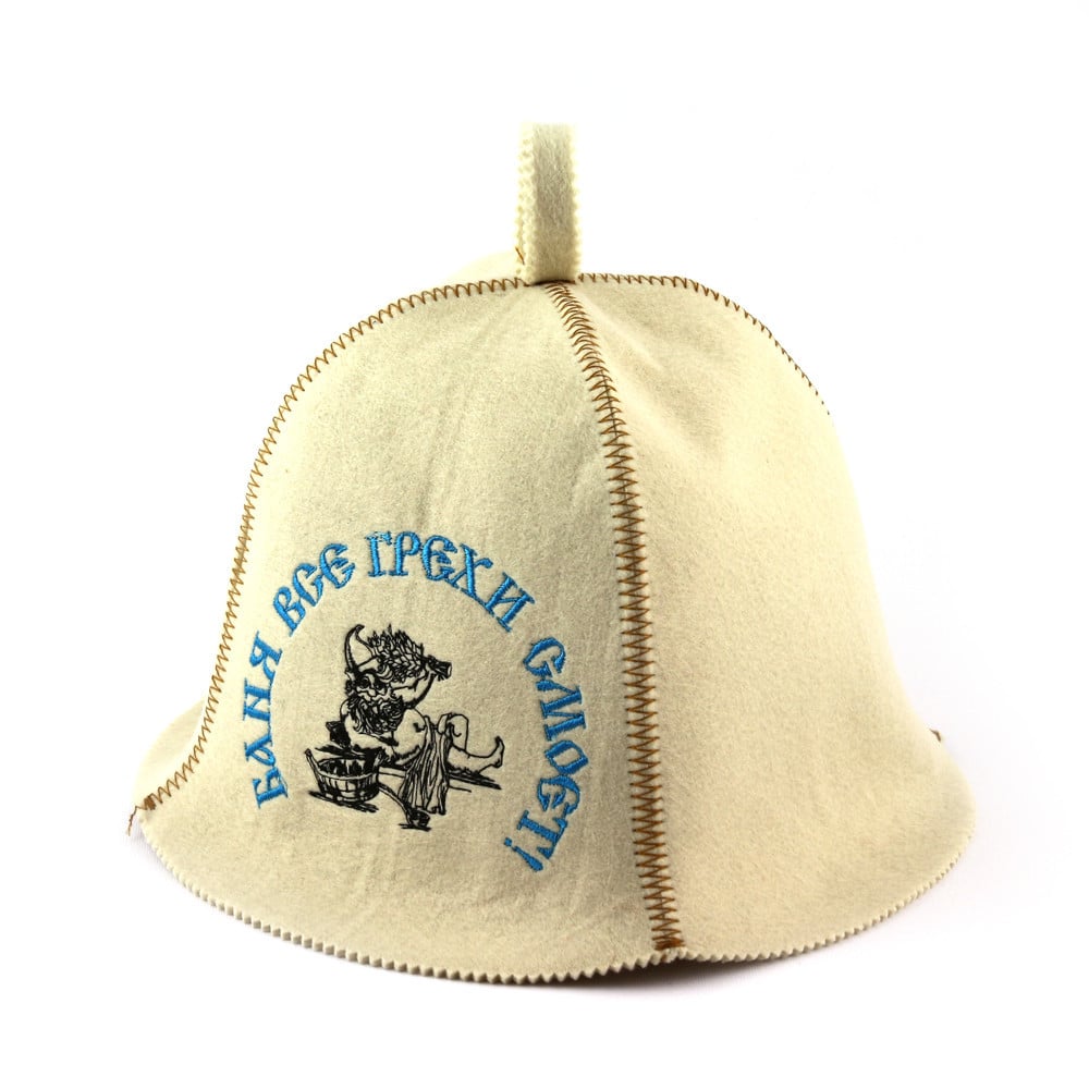 Шапка для бани Luxyart "Баня все грехи смоет" искусственный фетр (LA-338)