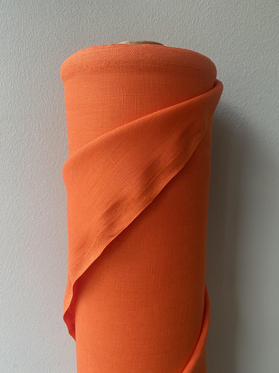 Ткань Linen Plus 100% лен Оранжевый 392/545 - фото 6 Ткань Linen Plus 100% лен Оранжевый 392/545 - фото 6