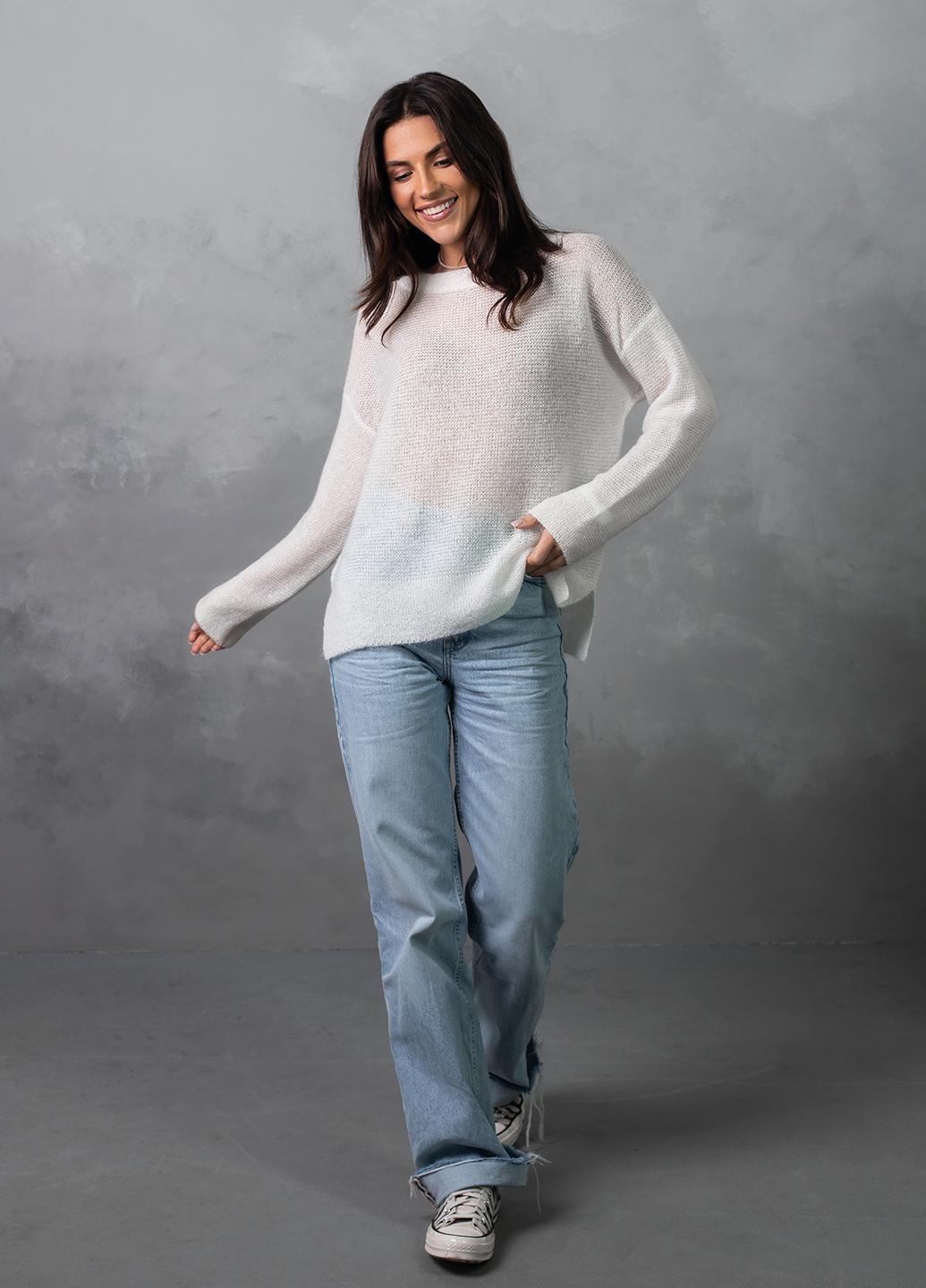 Джемпер женский мохеровый М Молочный (Viviami 0144 Молочний) - фото 3 Джемпер женский мохеровый М Молочный (Viviami 0144 Молочний) - фото 3