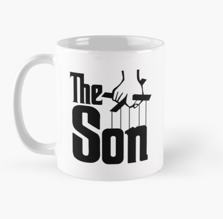 Чашка керамическая с принтом "The son" для сына 330 мл Белый (СЫН1Ч)