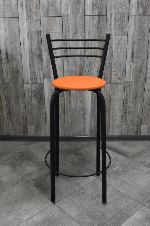 Барний стілець 35х107 см Помаранчевий/Чорний (28374075)